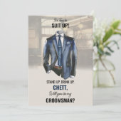 Aanpak Groomsman Voorstel Kaart aanvragen (Staand voorkant)