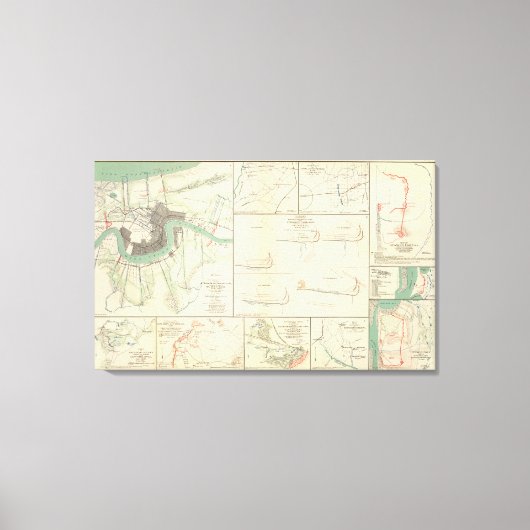 Aanpak van New Orleans Canvas Afdruk (Voorkant)
