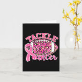 Aanpakken borstkanker bewustzijn roze luipaard voe kaart (Gele Bloem)