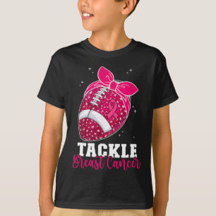Aanpakken borstkanker Voetbal Roze Ribbon Awarenes T-shirt