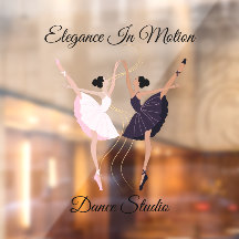 Aanpas Elegant Paar Dansende Ballerina's Studi