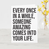 AANPAS Hier ben ik Sarcasme Romantische Humor Grap Kaart (Gele Bloem)