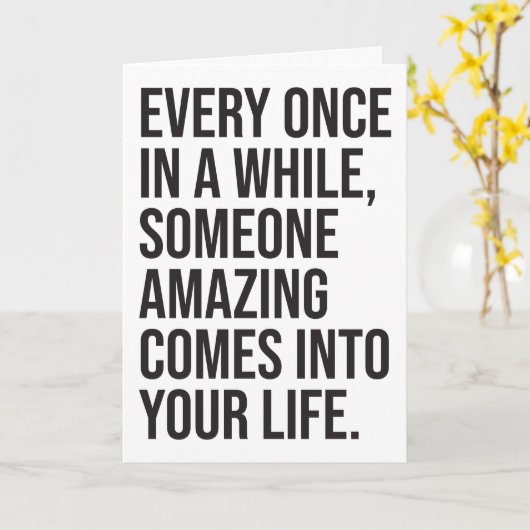 AANPAS Hier ben ik Sarcasme Romantische Humor Grap Kaart (Gele Bloem)