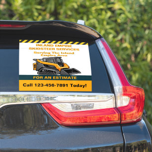 Aanpas Skid Stuur Voertuig Te Huur Klein Zakelijk Sticker