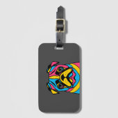 aanpasbaar 3-toonpug bagagelabel (Voorkant (verticaal))