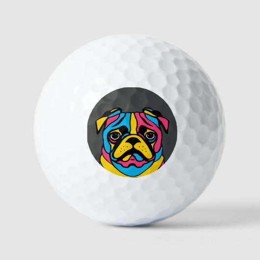 aanpasbaar 3-toonpug golfballen (Voorkant)