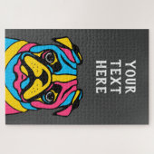 aanpasbaar 3-toonpug legpuzzel (Horizontaal)