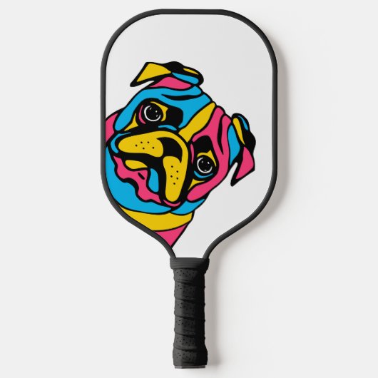 aanpasbaar 3-toonpug pickleball paddle (Voorkant)