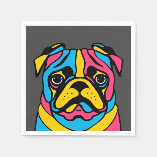 aanpasbaar 3-toonpug servet (Voorkant)