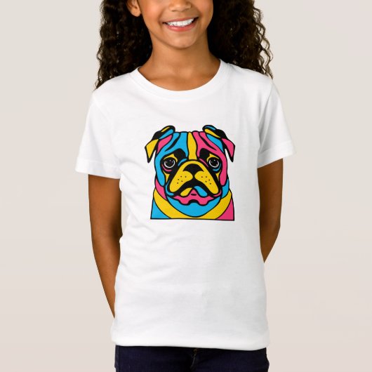 aanpasbaar 3-toonpug t-shirt (Voorkant)