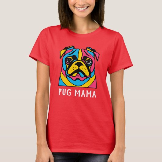 aanpasbaar 3-toonpug t-shirt (Voorkant)