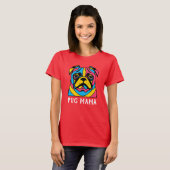 aanpasbaar 3-toonpug t-shirt (Voorkant volledig)