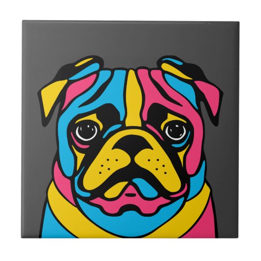 aanpasbaar 3-toonpug tegeltje (Voorkant)