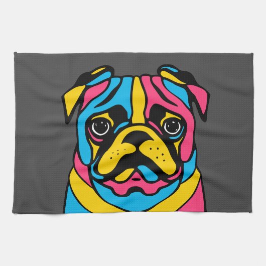 aanpasbaar 3-toonpug theedoek (Horizontaal)