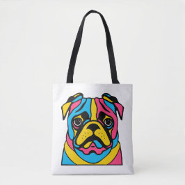 aanpasbaar 3-toonpug tote bag