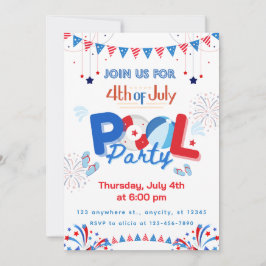 Aanpasbaar 4 juli-feest kaart
