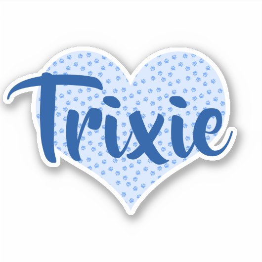 Aanpasbaar aan het hart afdrukken sticker (Voorkant)