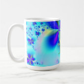 Aanpasbaar Abstract Fractal Art Pattern Koffiemok (Links)