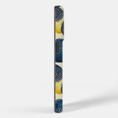 Aanpasbaar Abstract Wervelend Patroon met Naam en  Case-Mate iPhone Case (Achterkant / Rechts)