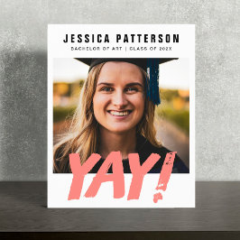 Aanpasbaar AFSTUDEERDER "YAY!"