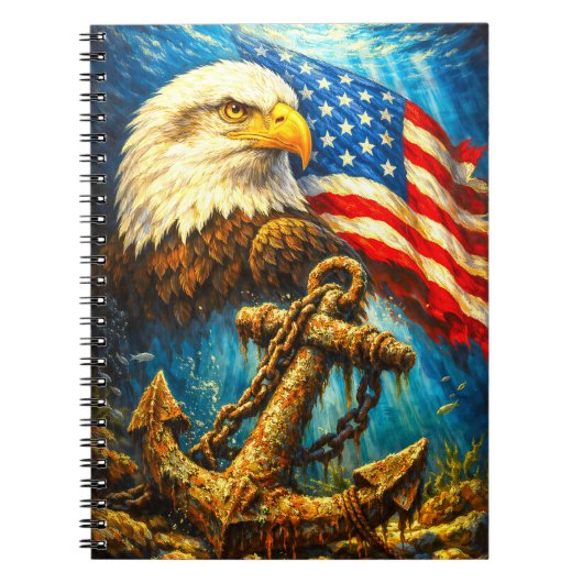 AANPASBAAR AMERIKAANSE ADelaar NOTitieboek (Voorkant)