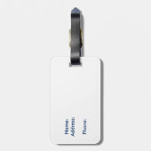 Aanpasbaar bagagelabel Glitter Montana-vlag (Achterkant verticaal)