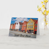 Aanpasbaar Bergen, Noorwegen Kaart (Gele Bloem)