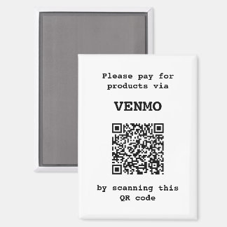 Aanpasbaar betaalplatform QR-code  Magneet