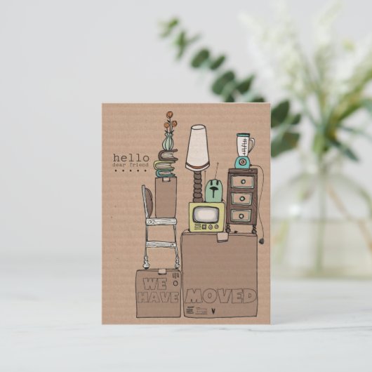 aanpasbaar bewegend briefkaart (Staand voorkant)