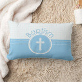 Aanpasbaar, Blauwe Jongen Kind van God Doop Kussen (Deken)