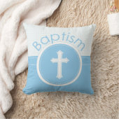 Aanpasbaar, Blauwe Jongen Kind van God Doopsel Kussen (Deken)