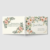 Aanpasbaar Bloem Bruiloft Gastboek Gastenboek (Volledig)