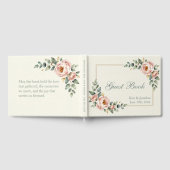 Aanpasbaar Bloem Bruiloft Gastenboek (Volledig)
