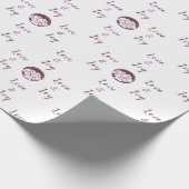 Aanpasbaar bloemistenlogo 'Liefde en vreugde' Wit Cadeaupapier (Hoek)