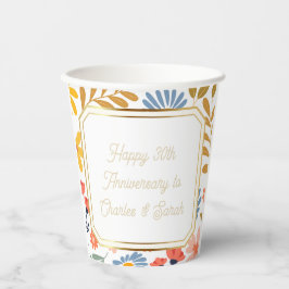 Aanpasbaar bloemstuk "speciale gelegenheid" papieren bekers