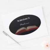 aanpasbaar boeklabel ovale sticker (Envelop)