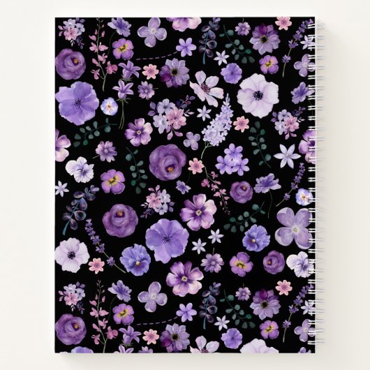 Aanpasbaar botanisch notitieboek - bloemkunst (Achterkant)