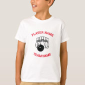 Aanpasbaar Bowling Team T-shirt (Voorkant)