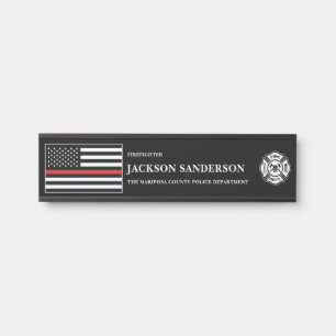 Aanpasbaar brandweer logo deurbordje