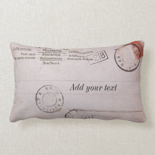 aanpasbaar briefkaart ontwerp kussen