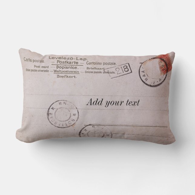  aanpasbaar briefkaart ontwerp kussen (Voorkant)