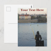Aanpasbaar Briefkaart Prague standbeeld (Voorkant / Achterkant)