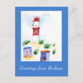 Aanpasbaar Briefkaart van Borkum (Voorkant)