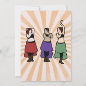 Aanpasbaar 'buikdansevenement' kaart (Achterkant)