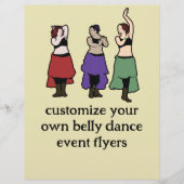 Aanpasbaar 'buikdansfeesten' flyer (Voorkant)