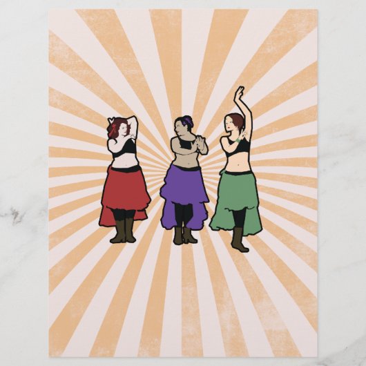 Aanpasbaar 'buikdansfeesten' flyer (Achterkant)