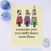Aanpasbaar 'buikdansfeesten' flyer (Enkel)