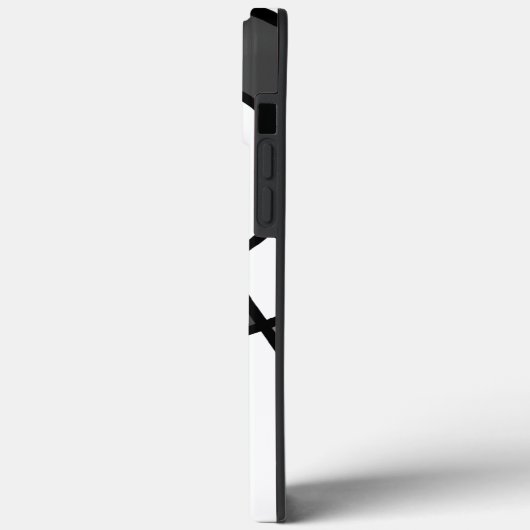 aanpasbaar bulseye QR code iPhone Case (Achterkant / Links)