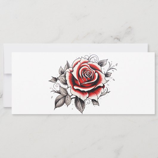 Aanpasbaar cadeaubon Tattoo Ticket Kaart (Achterkant)