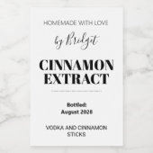 Aanpasbaar Caneelextract Etiket (Enkel label)